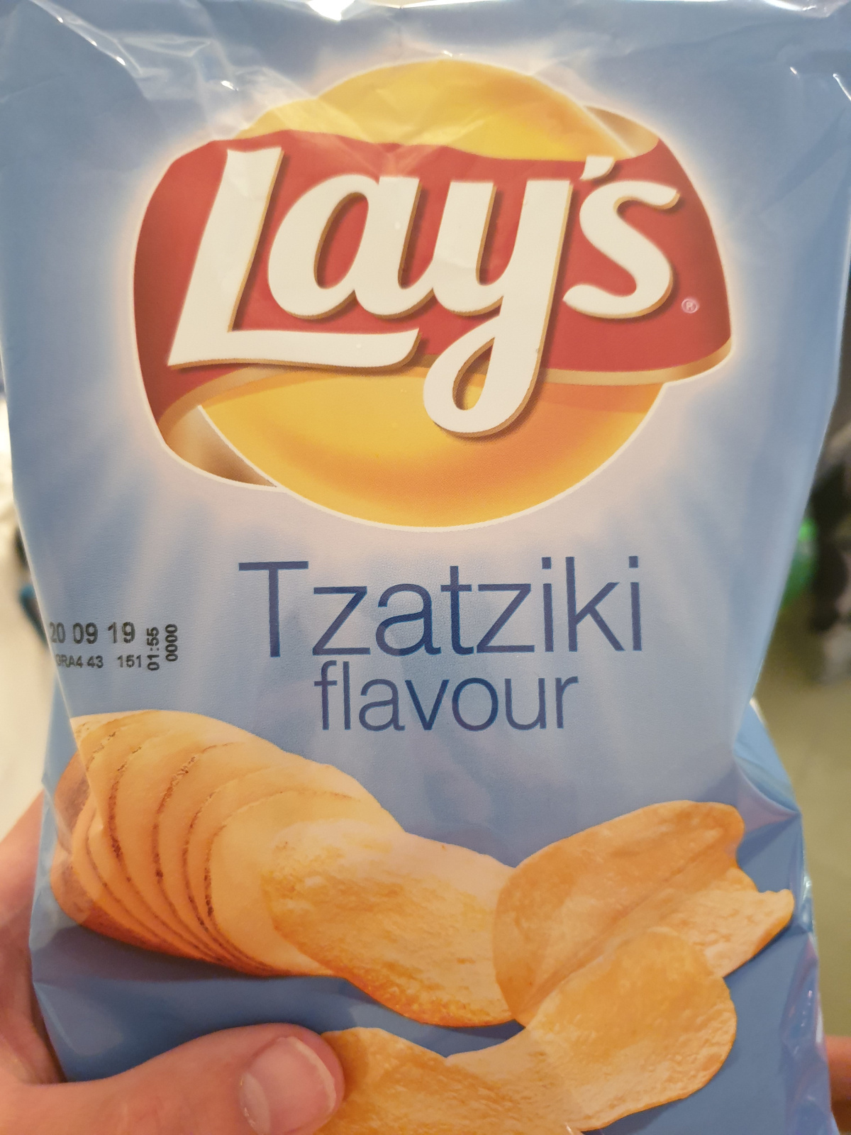 photo of a bag of tzatziki potato chips